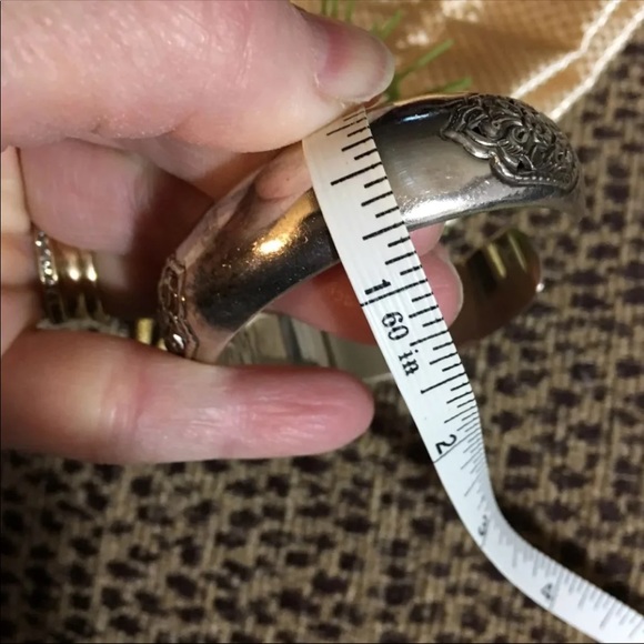 Vintage Sterling Silver Cuff - Picture 7 of 8
